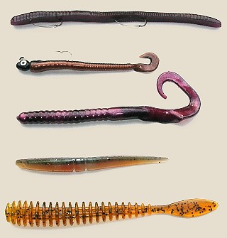 Soft baits, rubber worms and more from